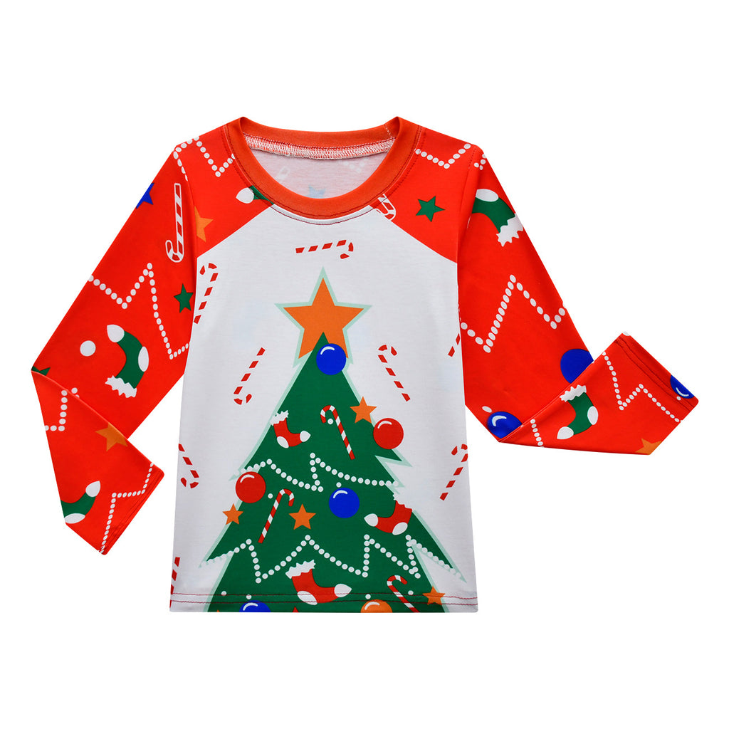 Kids Christmas Pajamas with Socks and Headband Xmas Holiday Outfit for Boys Girls