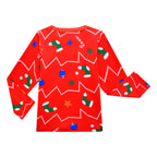 Kids Christmas Pajamas with Socks and Headband Xmas Holiday Outfit for Boys Girls