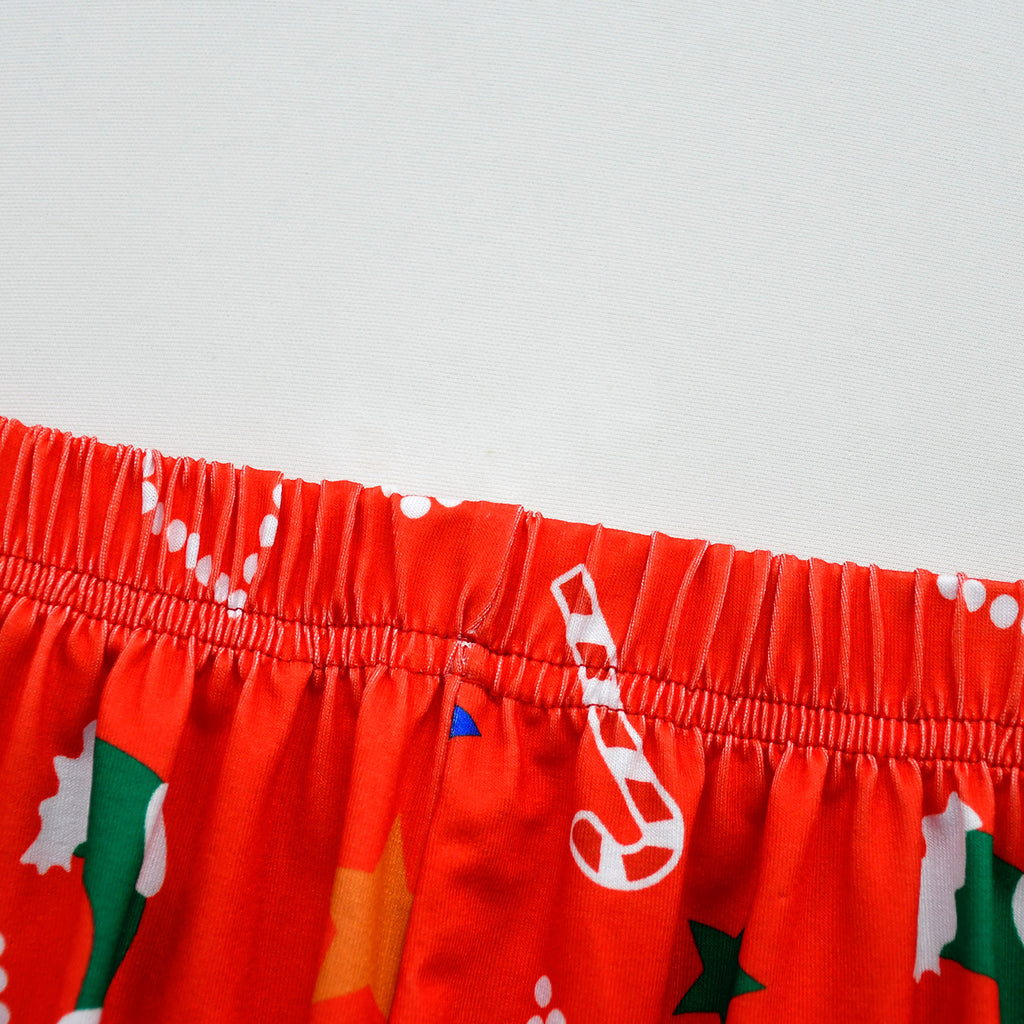 Kids Christmas Pajamas with Socks and Headband Xmas Holiday Outfit for Boys Girls