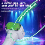 Electric Rope Launcher 118inch Luminous Rope Charging Fidget Toys Outdoor Toy