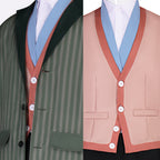 The Thief Costume Striped Tops Pants Shirt and Vest Full Set Classic Holiday Outfit