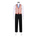 The Thief Costume Striped Tops Pants Shirt and Vest Full Set Classic Holiday Outfit