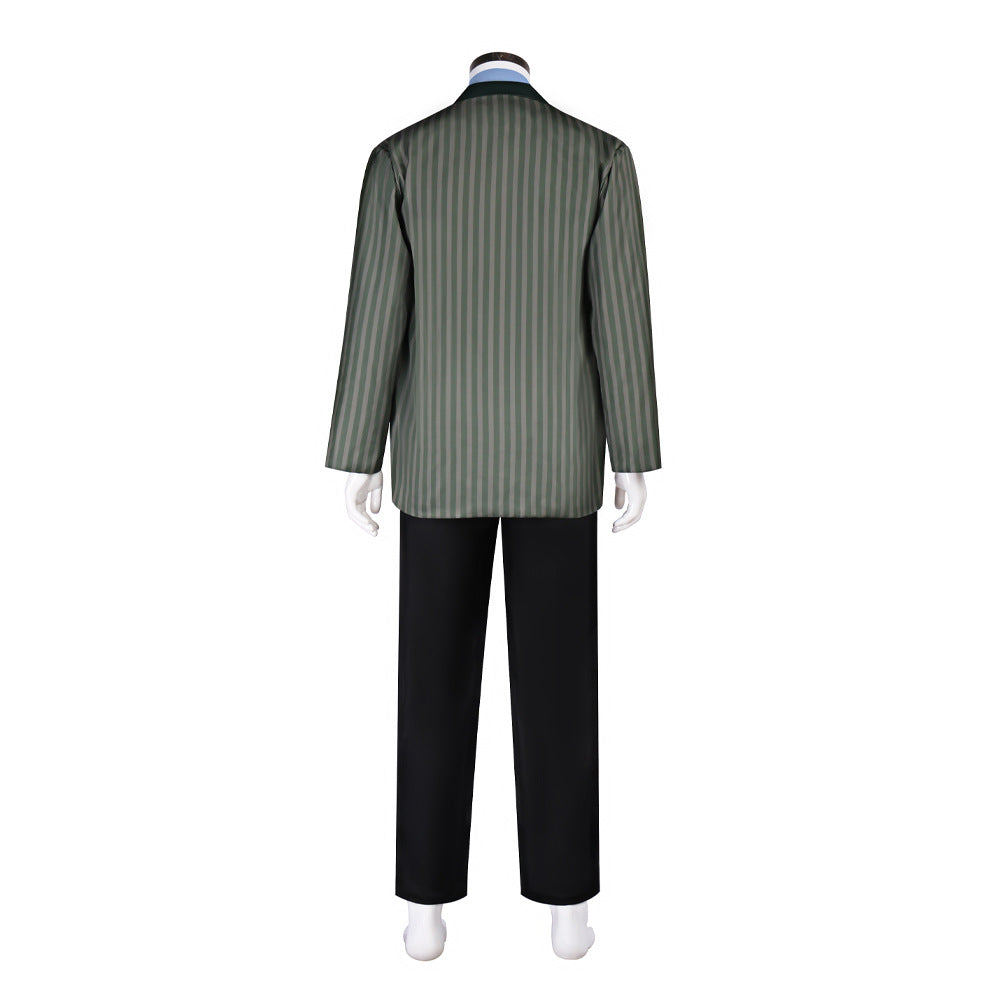 The Thief Costume Striped Tops Pants Shirt and Vest Full Set Classic Holiday Outfit