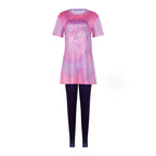Stevie Costume Lavender Tops and Leggings Set Kids Adults Loungewear Cosplay Outfit