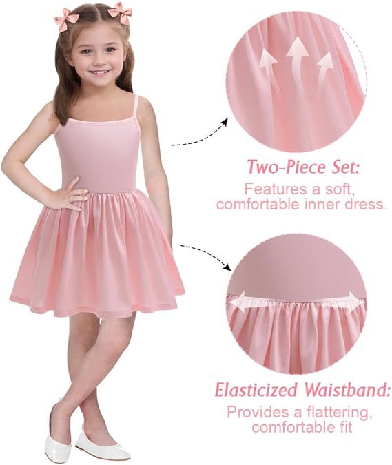 Girls Glinda Dress Good Witch Pink Princess Flowered Ruffled Tulle Gown with Camisole Slip