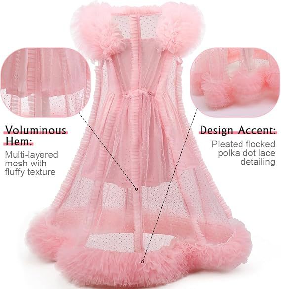 Girls Glinda Dress Good Witch Pink Princess Flowered Ruffled Tulle Gown with Camisole Slip