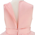 Pink Witch Dress Girls Sequin Tulle Gown with Layered Skirt Elegant Princess Costume