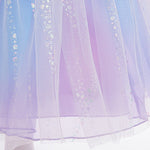 Girls Witch Sequin Dress Princess Tulle Gown with Sparkly Bodice and Angel Sleeves for Themed Party