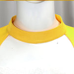 Women FNAF Costume Yellow Chicken Dress with Let's Eat Apron for Cosplay