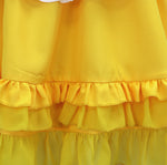 Women FNAF Costume Yellow Chicken Dress with Let's Eat Apron for Cosplay