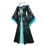 Women Witch Costume Professor Morrible Cosplay Robe with Wide Bell Sleeves