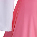 Girls Good Witch Costume Pink Long Sleeve Dress with Fitted Bodice for Themed Party