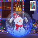24inch Luminous Inflatable Ball Remote Control Christmas Tree Snowman Santa Ornaments with LED Light