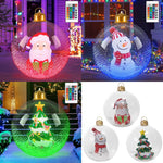 24inch Luminous Inflatable Ball Remote Control Christmas Tree Snowman Santa Ornaments with LED Light