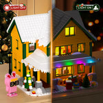1146Pcs Christmas House Building Blocks with Figures House Building Set LED Light for Family Collection