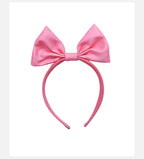 Mommy and Me Pink Dress Flared Party Outfit with Belt and Matching Headband