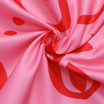 Mommy and Me Pink Dress Flared Party Outfit with Belt and Matching Headband