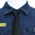 Bunny Police Uniform Unisex Navy Tops Pants Badge and Accessories for Cosplay Events
