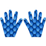 Kids Snake Costume Blue Jumpsuit Mask and Gloves Suit for Cosplay Themd Party