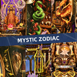 Book Nook Kit 3D DIY Wood Puzzle Twelve Constellations House Set with Light Home Decoration