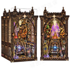 Book Nook Kit 3D DIY Wood Puzzle Twelve Constellations House Set with Light Home Decoration
