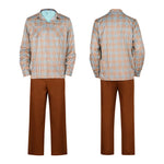 Mens Will Costume Plaid Button-Up Shirt Pants Full Set The Final Season Outfit for Cosplay