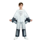 Kids The Owl Costume Forest Survival White Outfit Coat Pants Helmet and Gloves Full Set