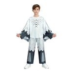Kids The Owl Costume Forest Survival White Outfit Coat Pants Helmet and Gloves Full Set