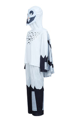 Kids The Owl Costume Forest Survival White Outfit Coat Pants Helmet and Gloves Full Set