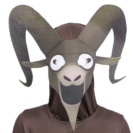 Forest Survival The Ram Costume Kids Jumpsuit Helmet and Gloves 3pcs Suit for Cosplay