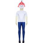 Missing Kid Costume White Jumpsuit and Helmet The Forest Survival Outfit for Game Player