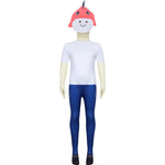 Missing Kid Costume White Jumpsuit and Helmet The Forest Survival Outfit for Game Player