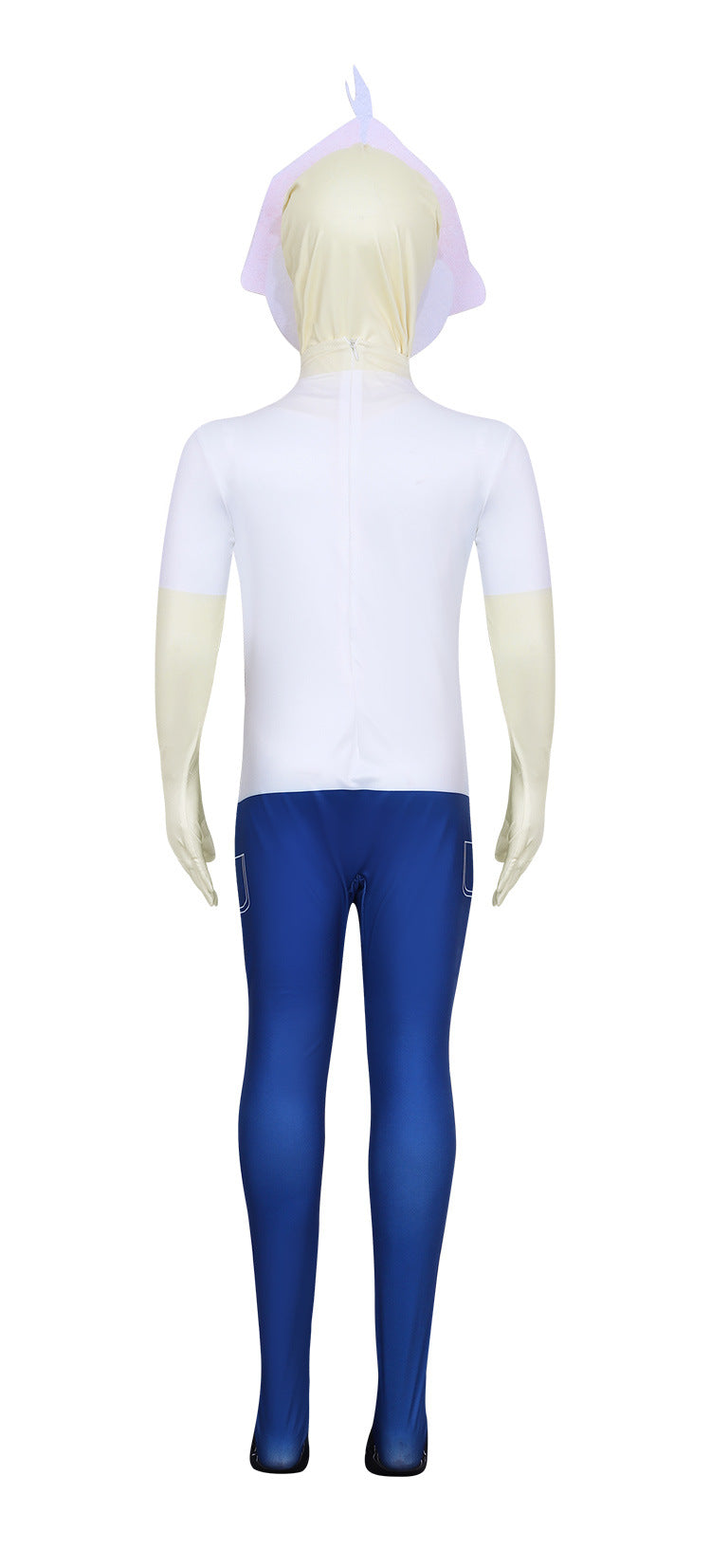 Missing Kid Costume White Jumpsuit and Helmet The Forest Survival Outfit for Game Player