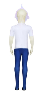 Missing Kid Costume White Jumpsuit and Helmet The Forest Survival Outfit for Game Player