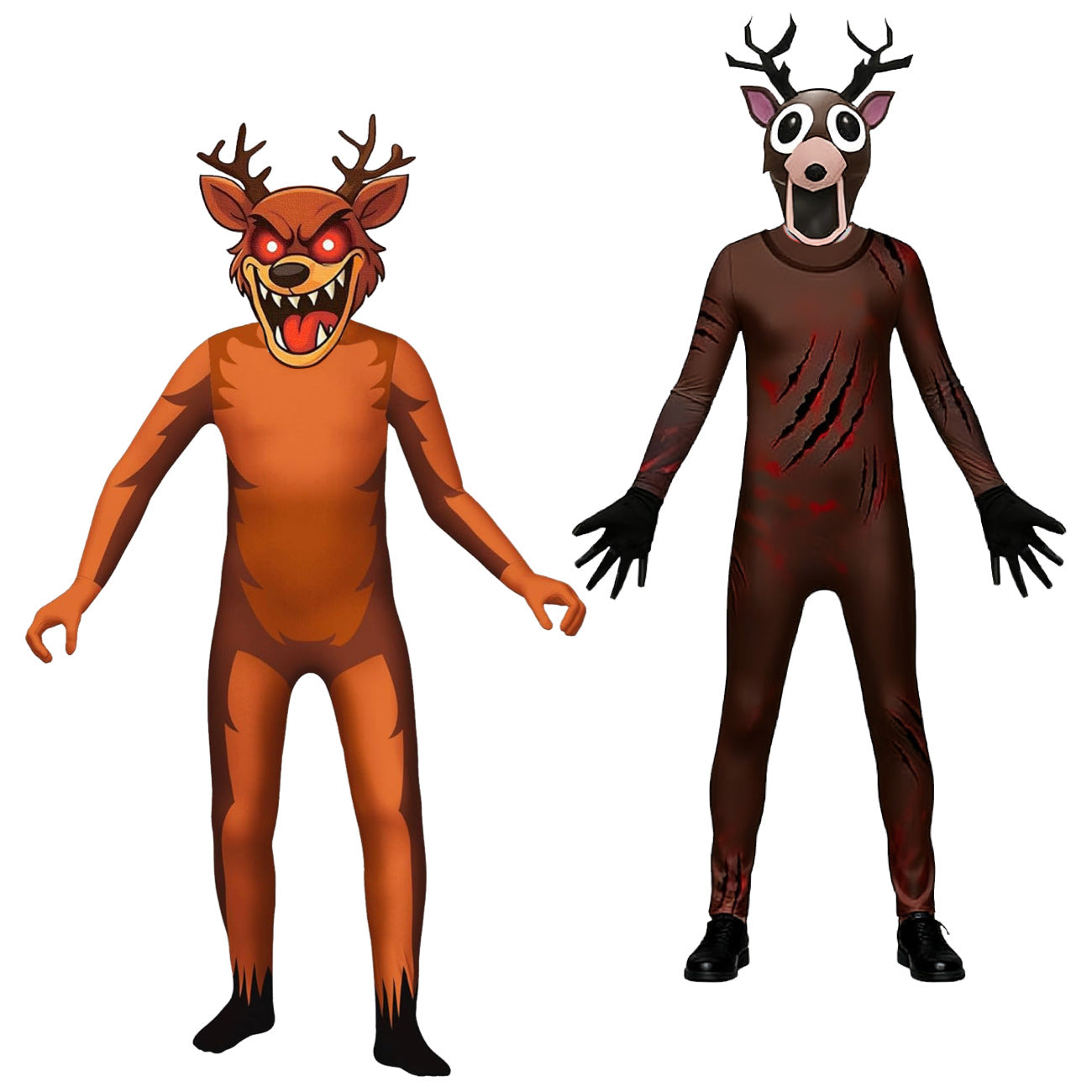 Kids The Deer Costume Brown Horror Monster Cosplay Outfit for Themed Events