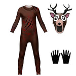 Kids The Deer Costume Brown Horror Monster Cosplay Outfit for Themed Events