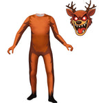 Kids The Deer Costume Brown Horror Monster Cosplay Outfit for Themed Events