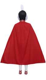 Kids Brainrot Costume Red Brri Brri Jumpsuit Cape and Helmet Set for Cosplay Themed Party