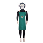 Brainrot Cosplay Outfit Green Money Banana Chimpanzini Jumpsuit Apron and Helmet for Carnival