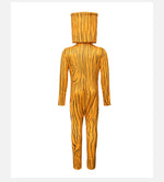 Kids Wooden Bat-wielding Ghost Costume Tung Tung Tuang Outfit with Inflatable Wooden Stick