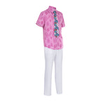 Nick Outfit Pink Shirt Pants Hat and Tie Costume Set for Vacation Cosplay