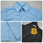 Officer Judy Costume Blue Police Uniform with Badge Tail Ear Waistbag Complete Cosplay Suit