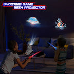 Infrared Laser Tag Set with Projector 2 Player Infrared Guns Family Activity Toy Shooting Game