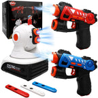 Infrared Laser Tag Set with Projector 2 Player Infrared Guns Family Activity Toy Shooting Game