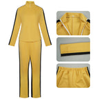 Women Beatrix Costume Yellow Bloody Affair The Bride Outfit Jacket and Pants Suit for Cosplay Themed Party