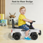 Toddler Ride On Car Police Push Car Foot-to-Floor Sliding Toy with Light Under Seat Storage Holiday Toy