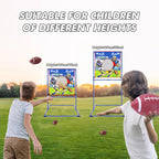 Football Throwing Target Games with 4 Inflatable Rugby Balls Garden Backyard Toss Sport Indoor Outdoor Toy
