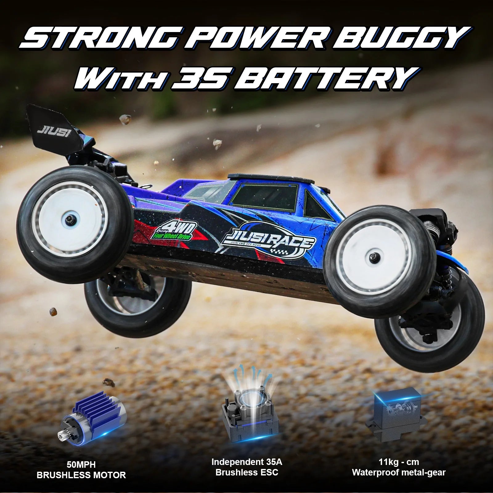 1/12 Brushless RC Cars 50mph Hobby Fast Off-road Drift Car 4WD Racing RC Truck Holiday Toys