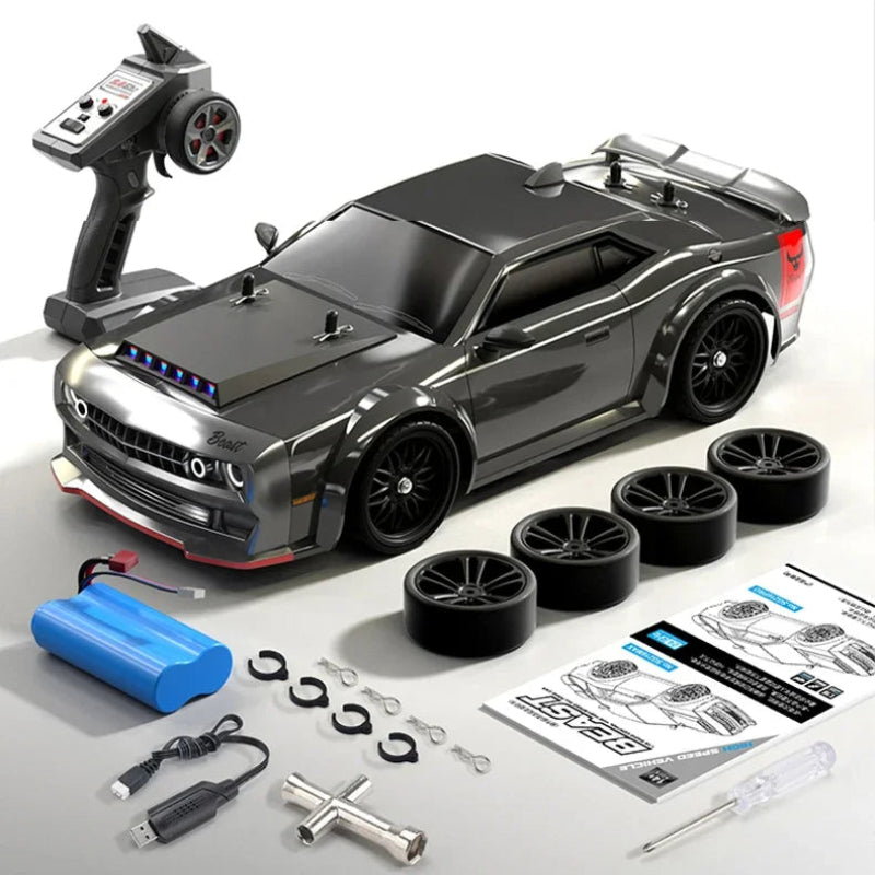 1/16 RC Drift Car 2.4G Remote Control Racing Car with LED Lights 4WD Brushed/Brushless Car