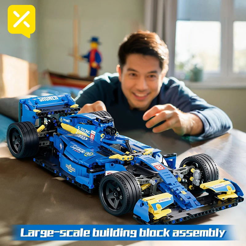 1161PCS Formula Racing Car Building Block Set Collectible Models for Kids and Adult